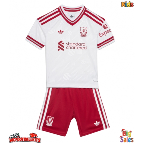 Liverpool Jeremy Jacquet #5 Replica Away Stadium Kit for Kids 2026-27 Short Sleeve (+ pants)